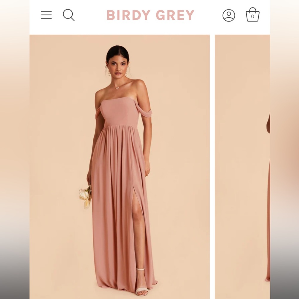 Blush pink bridesmaid dress